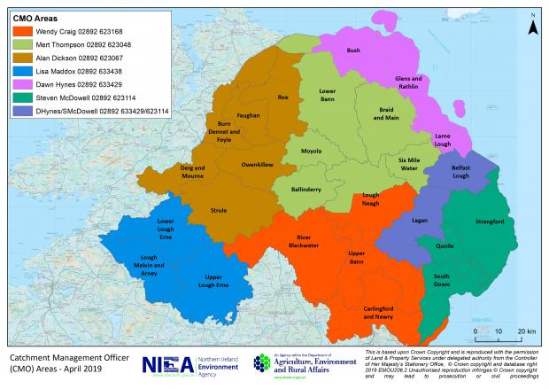 Catchment Officer Areas