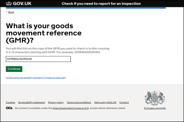 gov.uk Image - What is your Goods Movement Reference (GMR)
