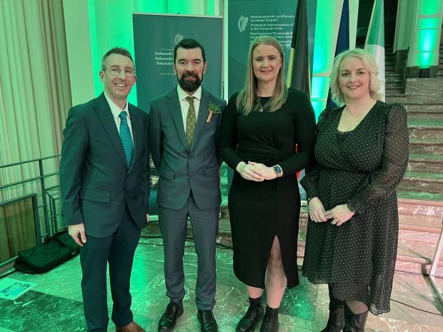 Minister Muir is pictured with Junior Ministers Aisling Reilly and Pam Cameron and Joe O'Brien, Minister of State at the Department of Rural and Community Development and the Department of Social Protection with special responsibility for Community Develo