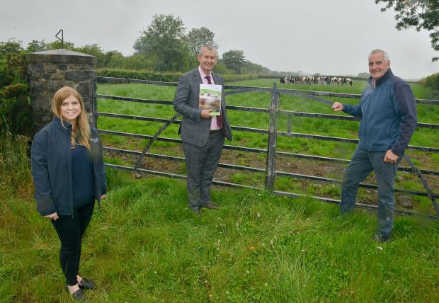 DAERA Minister Edwin Poots MLA pictured with Veronica Morris, Chief Executive Rural Support and John Thompson, Chair Rural Support.