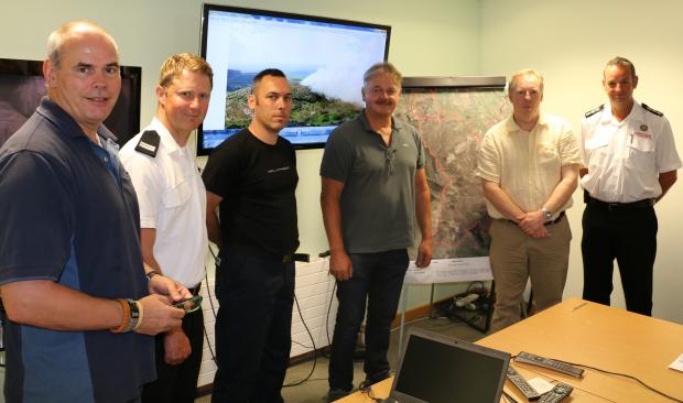 Members of Operation WildFire meeting a NIEA HQ.