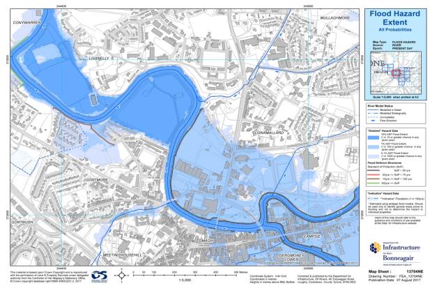 Image of Flood Map for Omagh