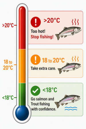 Angling in warm weather 
