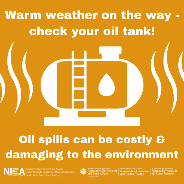 Warm weather on the way - check your oil tank