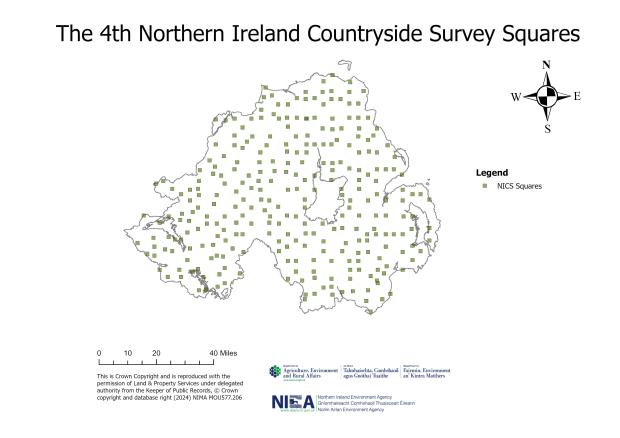 Map of the 4th NICS Survey Squares