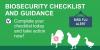 Biosecurity Advice and Guidance - Complete your checklist today and take action now!